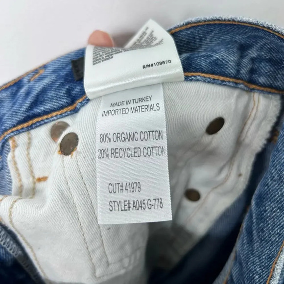 Agolde Jamie Feel Good Jeans High Rise Women’s 24 Distressed Ripped Americana - Picture 10 of 10